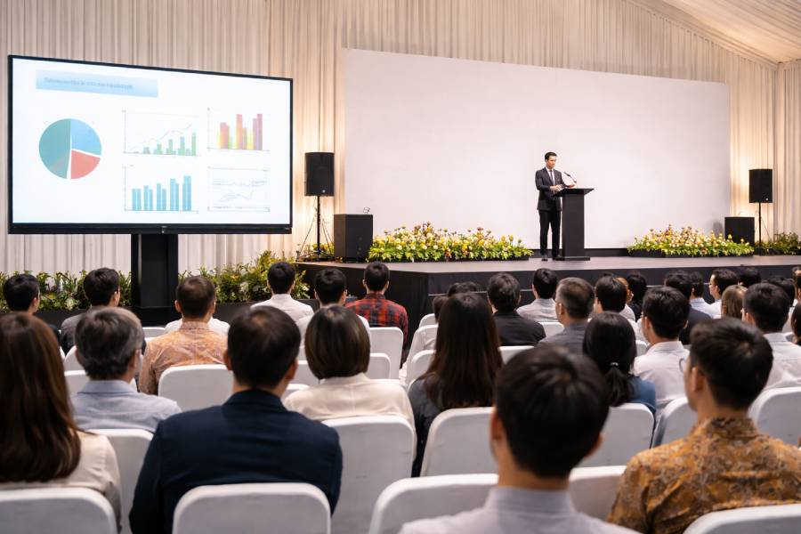 LED TV profesional untuk presentasi seminar dan conference di Bekasi Jakarta